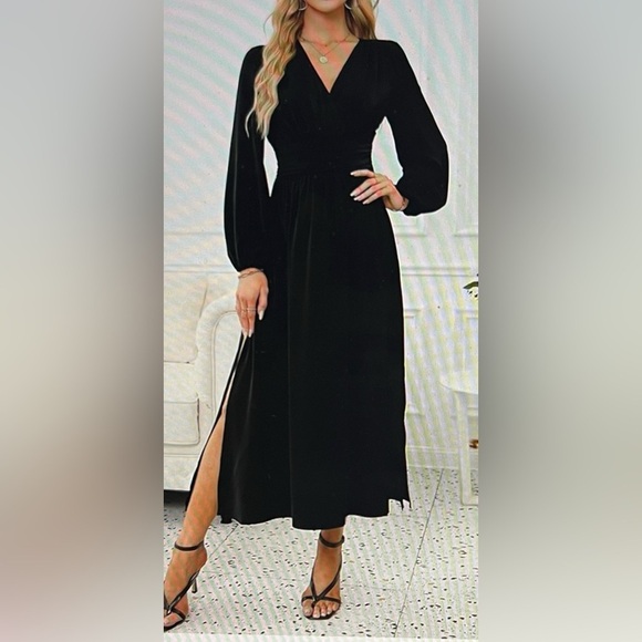 Dokotoo Maxi Dresses for Women Wrap V-Neck Size L NWT - Picture 8 of 8